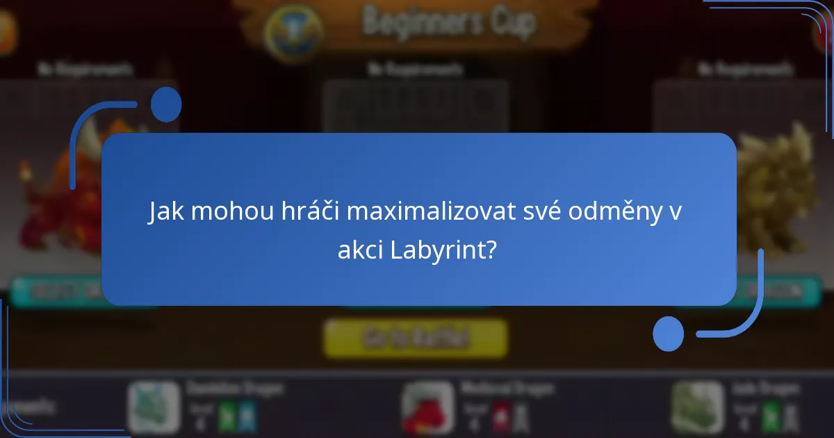 Jaké sběratelské zdroje mohou hráči získat během akce Labyrint?