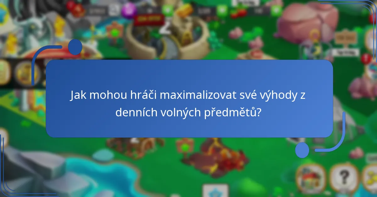 Jaké volné předměty mohou hráči denně získat ve hře Dragon City?