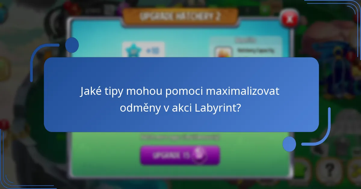 Jaké tipy mohou pomoci maximalizovat odměny v akci Labyrint?